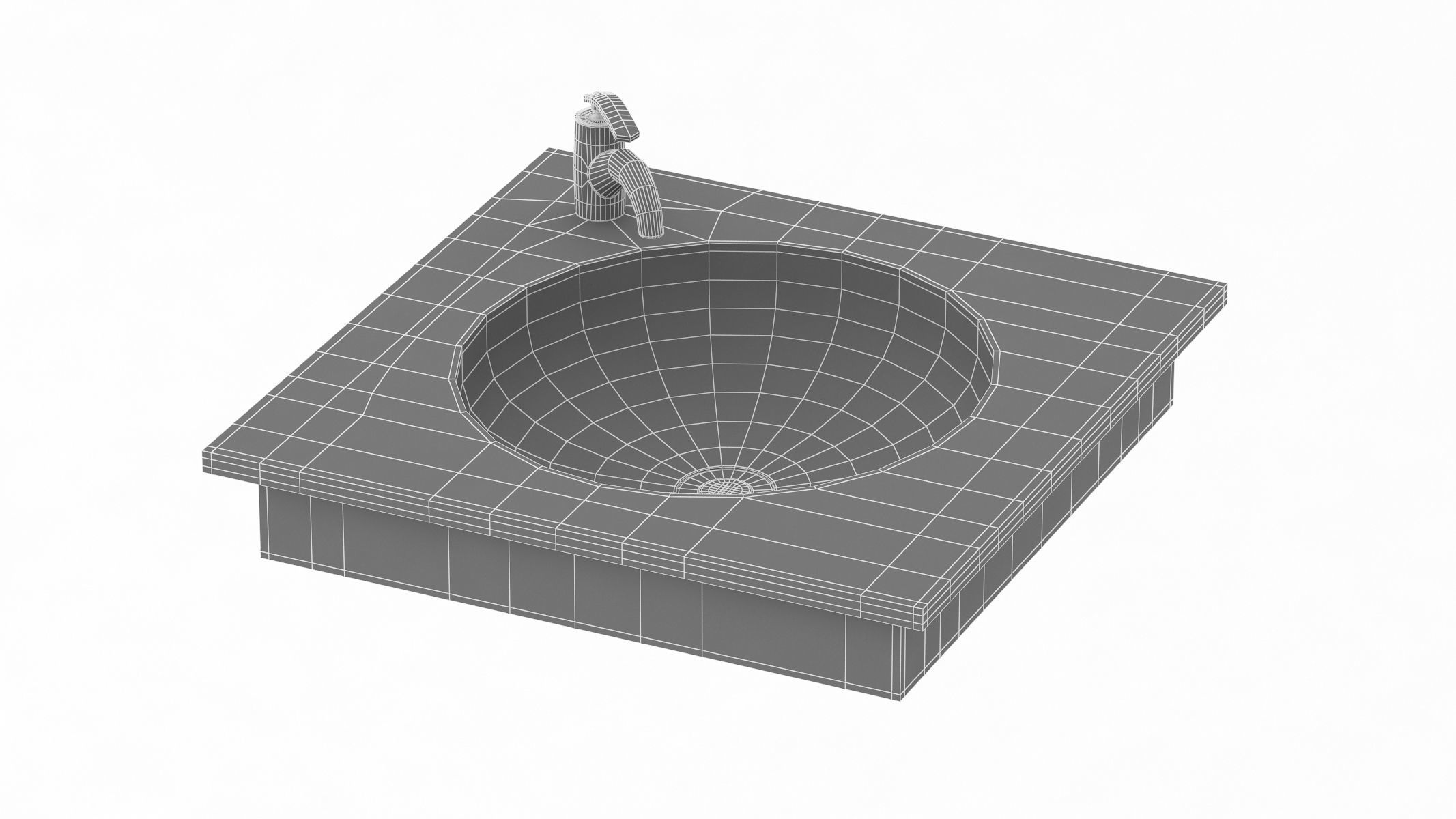 TOTO SELF RIMMING LAVATORY 3D model_10