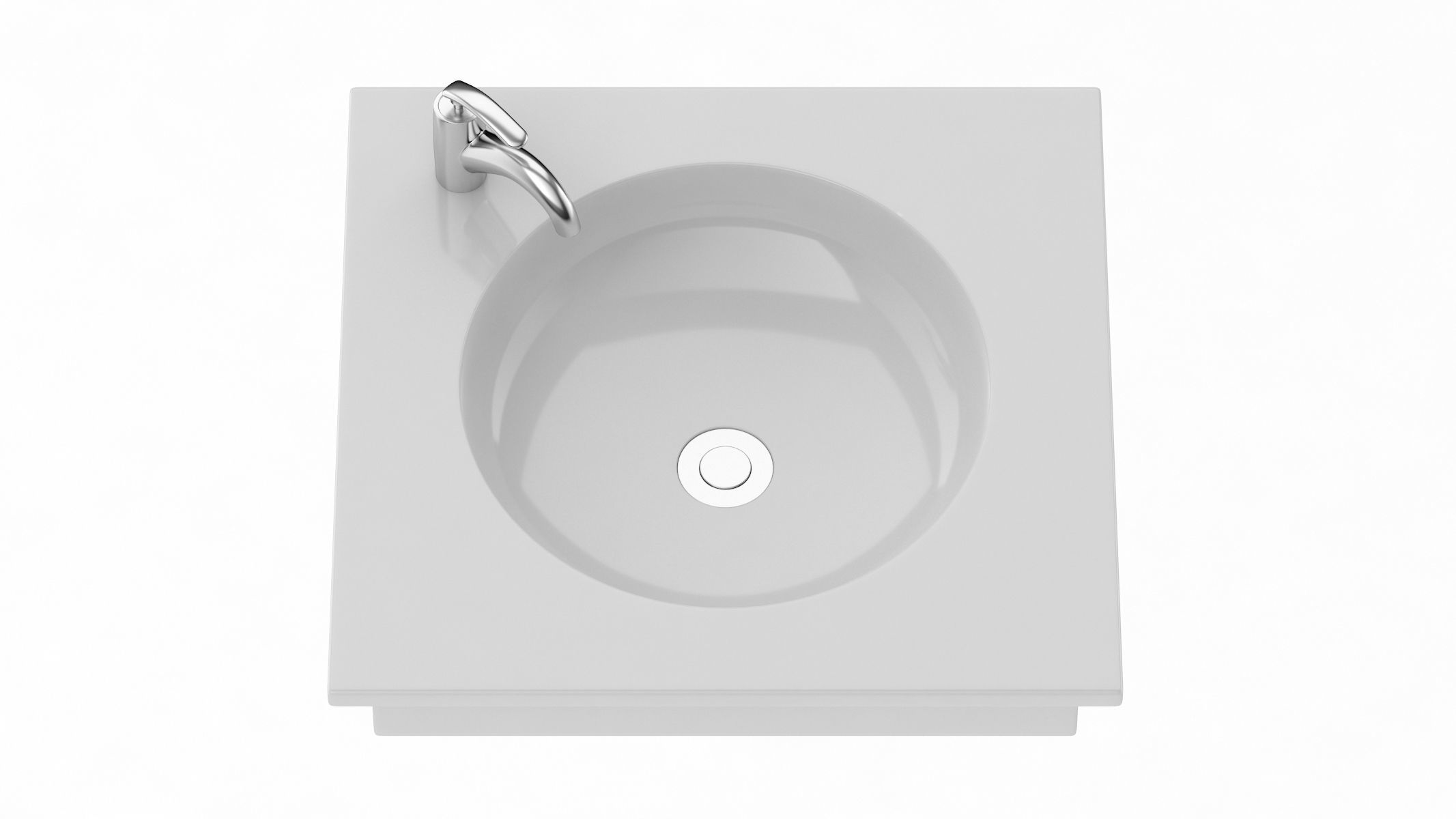 TOTO SELF RIMMING LAVATORY 3D model_4