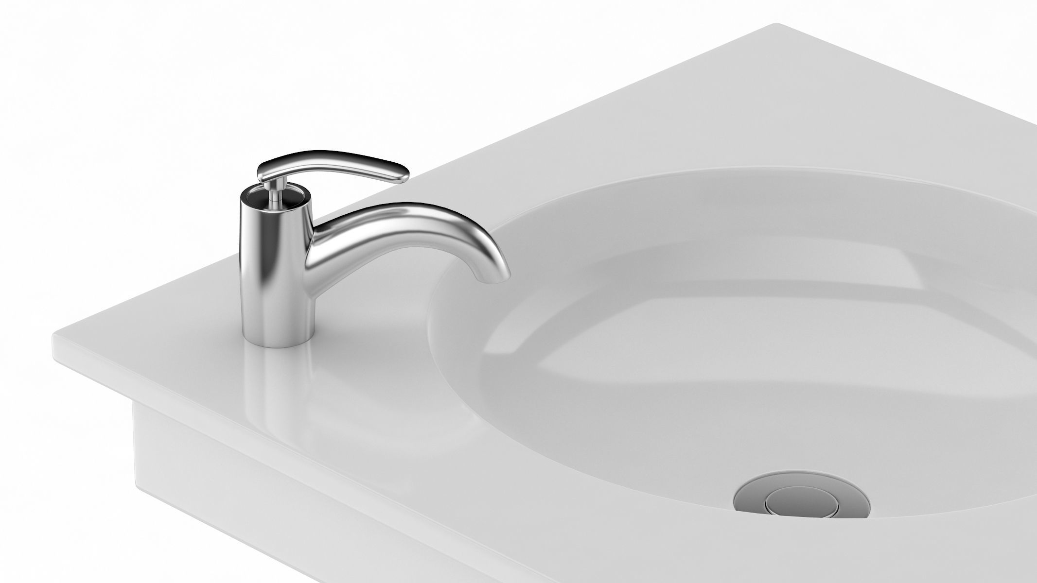 TOTO SELF RIMMING LAVATORY 3D model_6