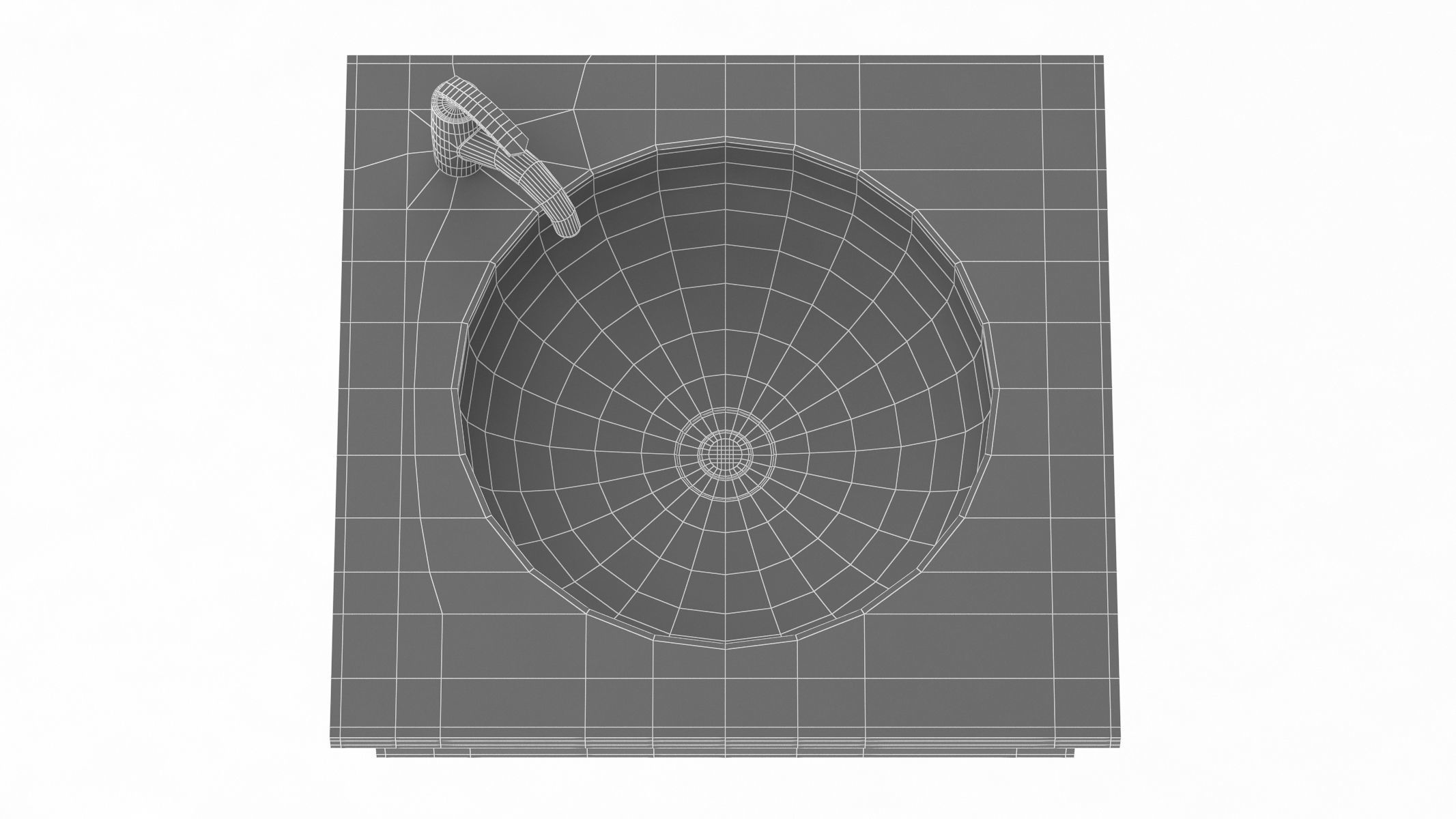 TOTO SELF RIMMING LAVATORY 3D model_14