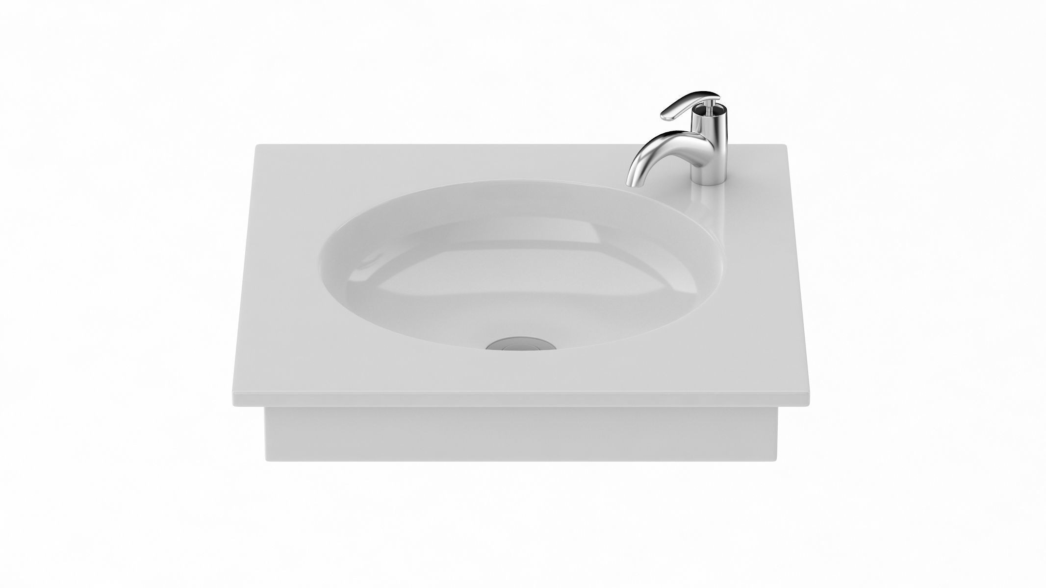 TOTO SELF RIMMING LAVATORY 3D model_3