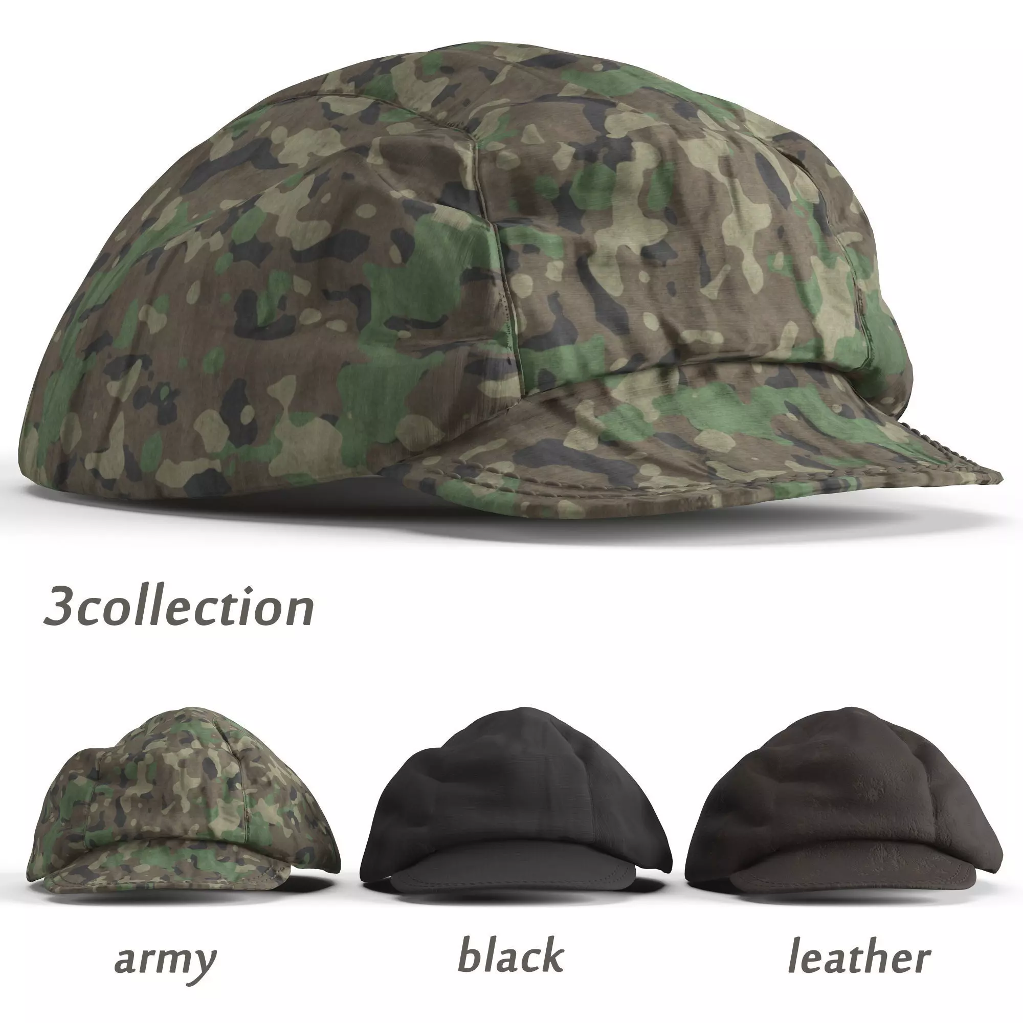 Thrasher Hat Collection 01 Low-poly 3D model