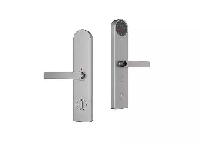 Intelligent door lock White design  3D model 3D print model