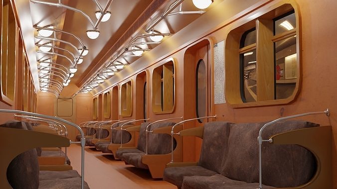 Subway-Underground Interior 3D model
