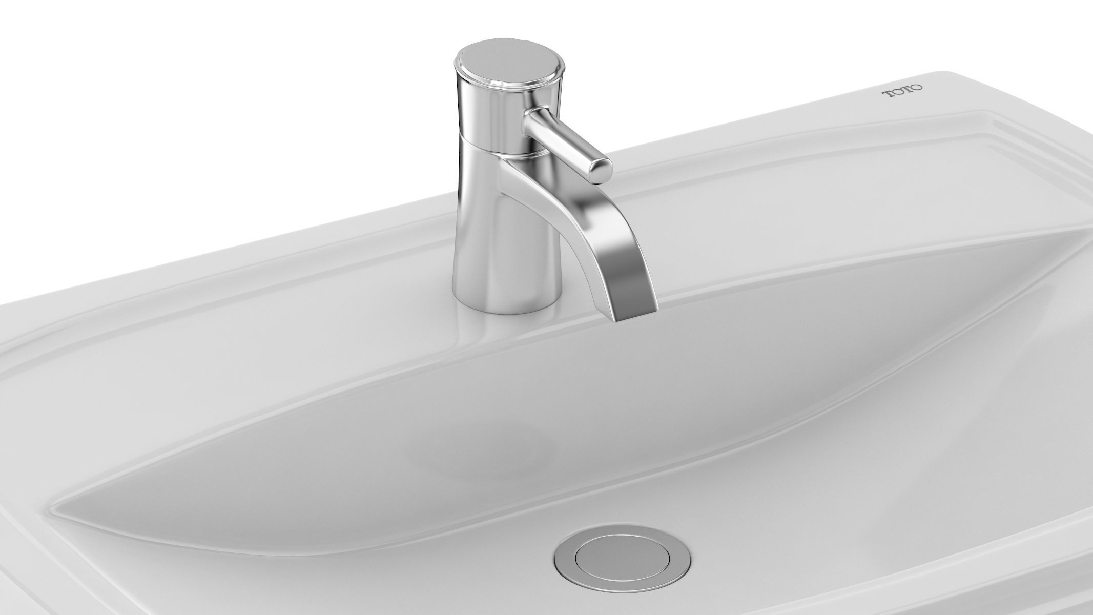 TOTO Guinevere Self-Rimming Lavatory 3D model_5