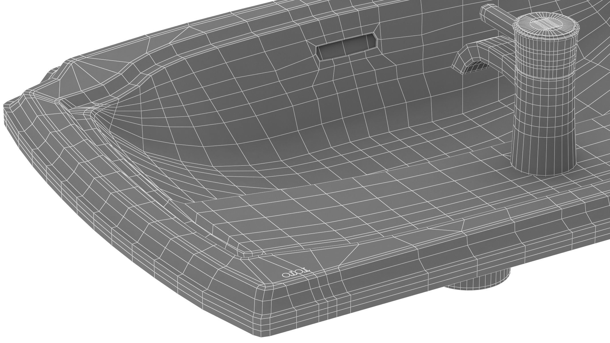 TOTO Guinevere Self-Rimming Lavatory 3D model_18