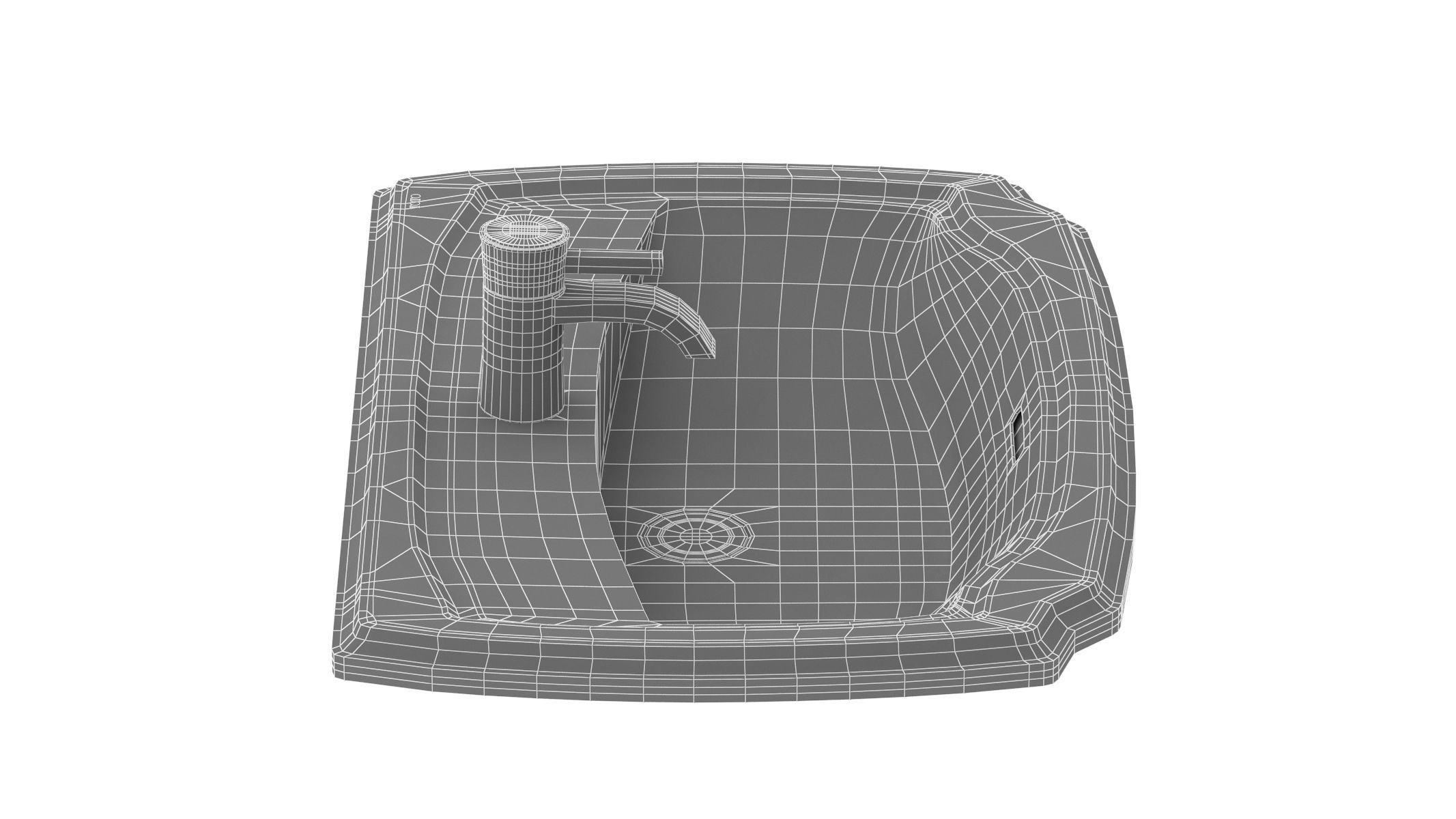 TOTO Guinevere Self-Rimming Lavatory 3D model_11