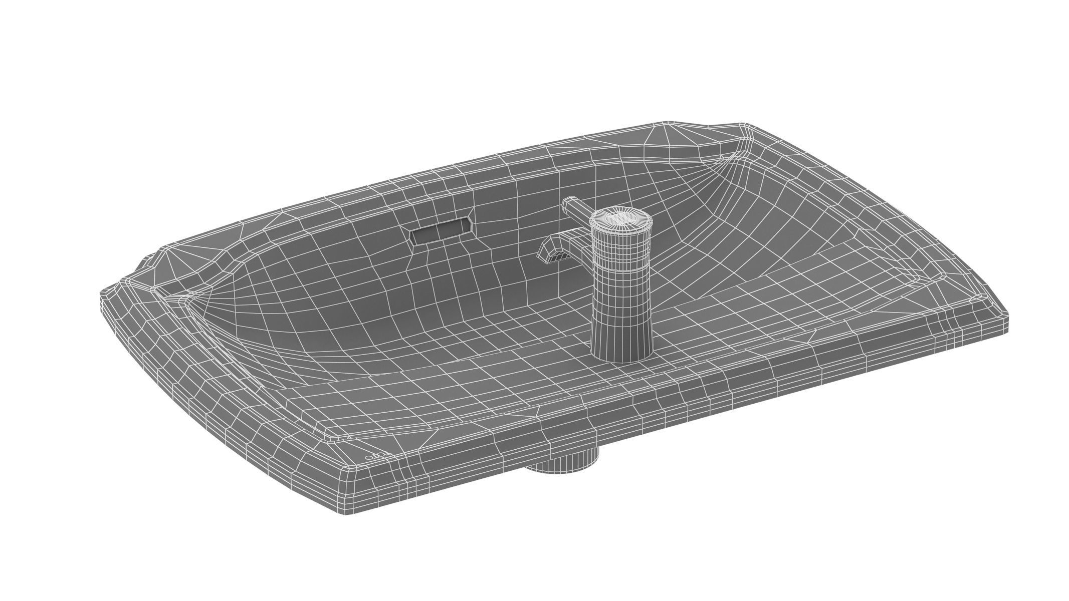 TOTO Guinevere Self-Rimming Lavatory 3D model_13