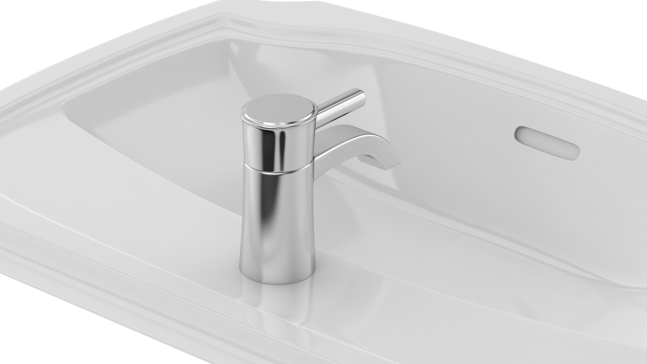 TOTO Guinevere Self-Rimming Lavatory 3D model_7