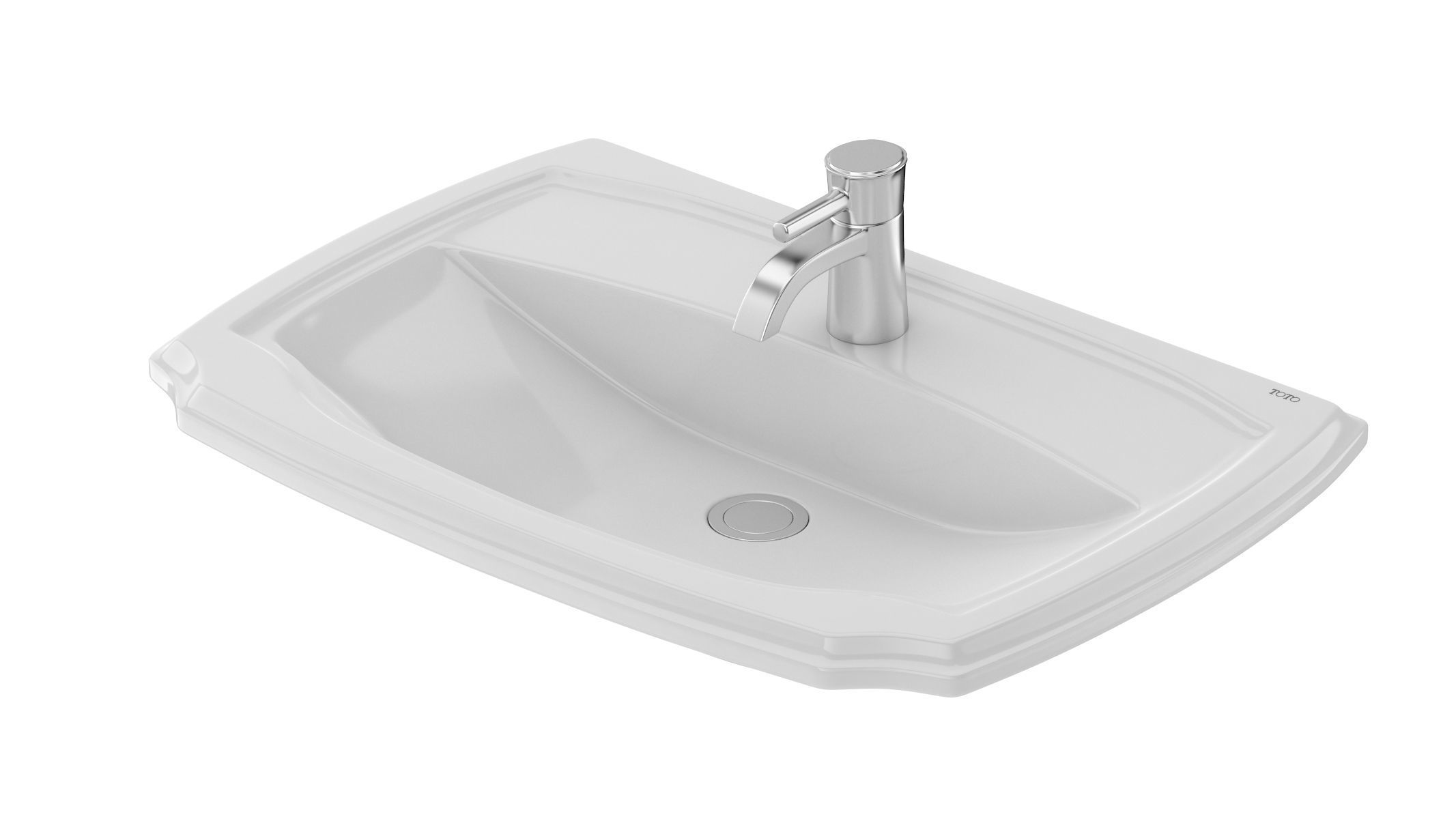 TOTO Guinevere Self-Rimming Lavatory 3D model_4