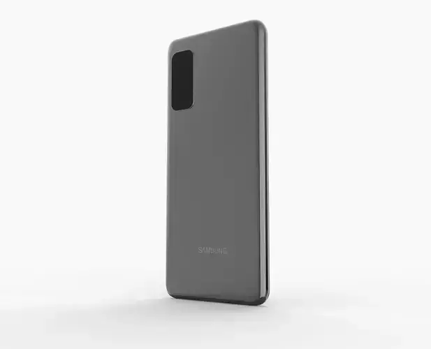 SAMSUNG s20 gray smartphone3D Model Low-poly 3D model
