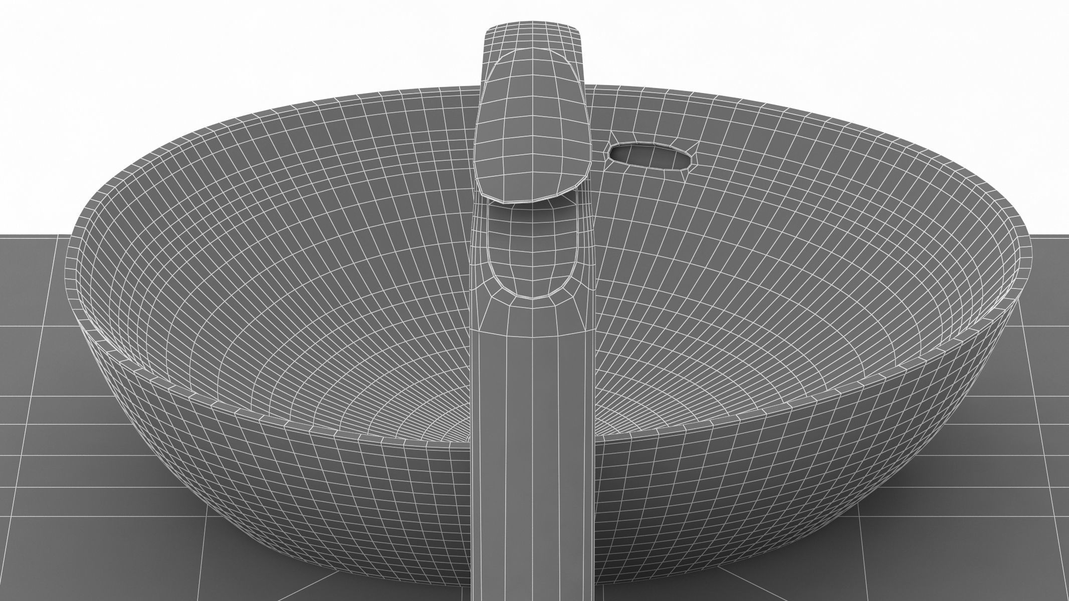 TOTO Kiwami Asymmetrical Vessel Lavatory 3D model_21