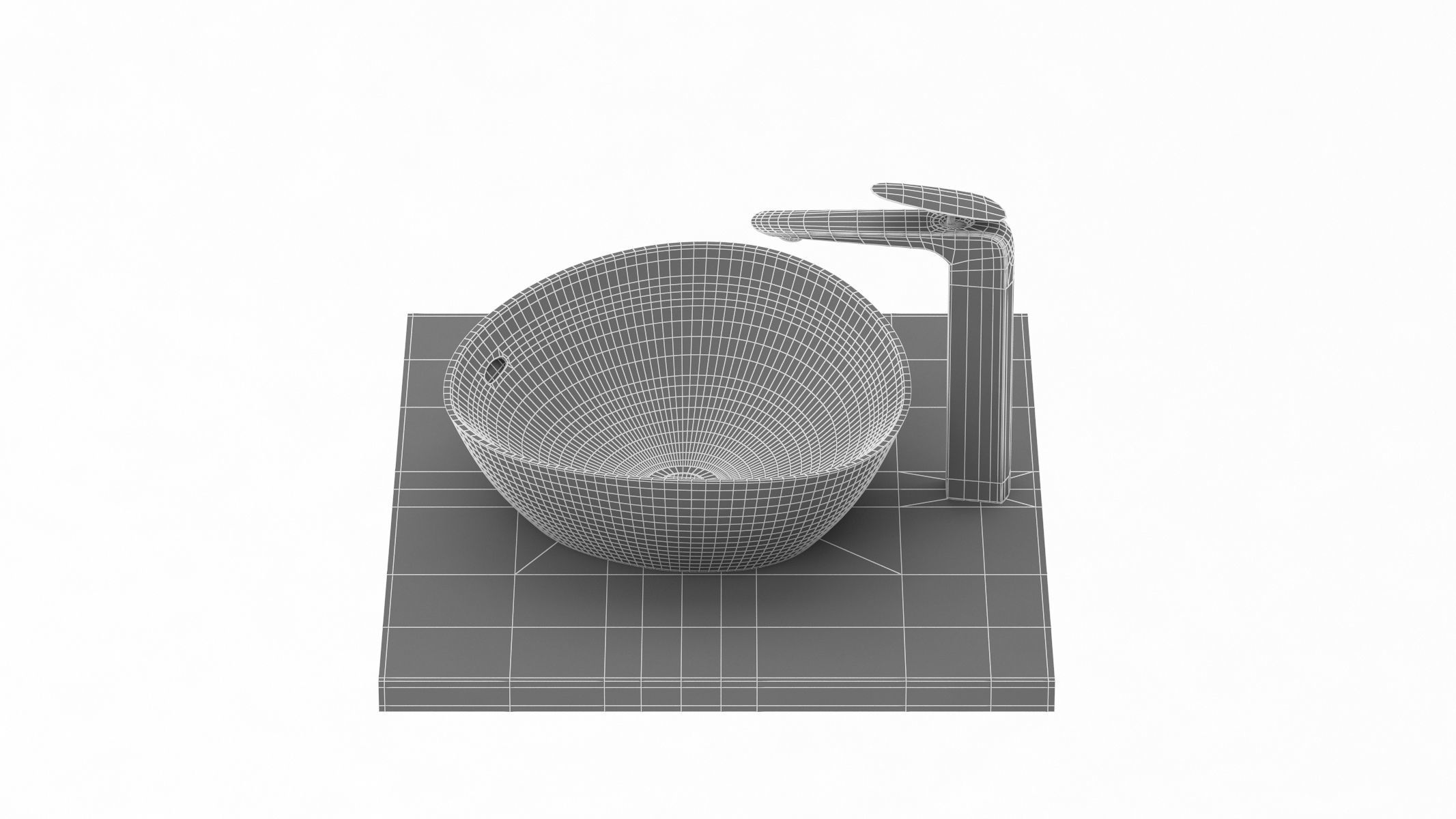 TOTO Kiwami Asymmetrical Vessel Lavatory 3D model_17