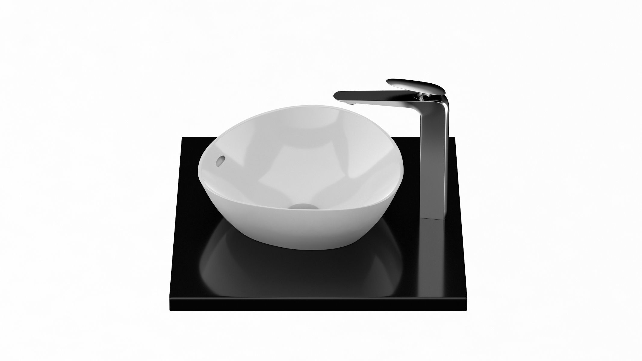 TOTO Kiwami Asymmetrical Vessel Lavatory 3D model_7