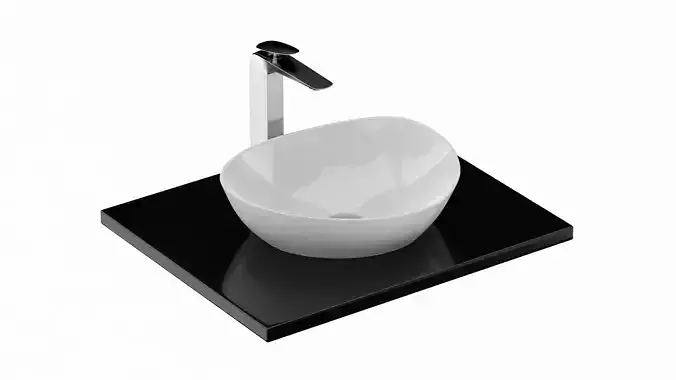 TOTO Kiwami Asymmetrical Vessel Lavatory  3D model