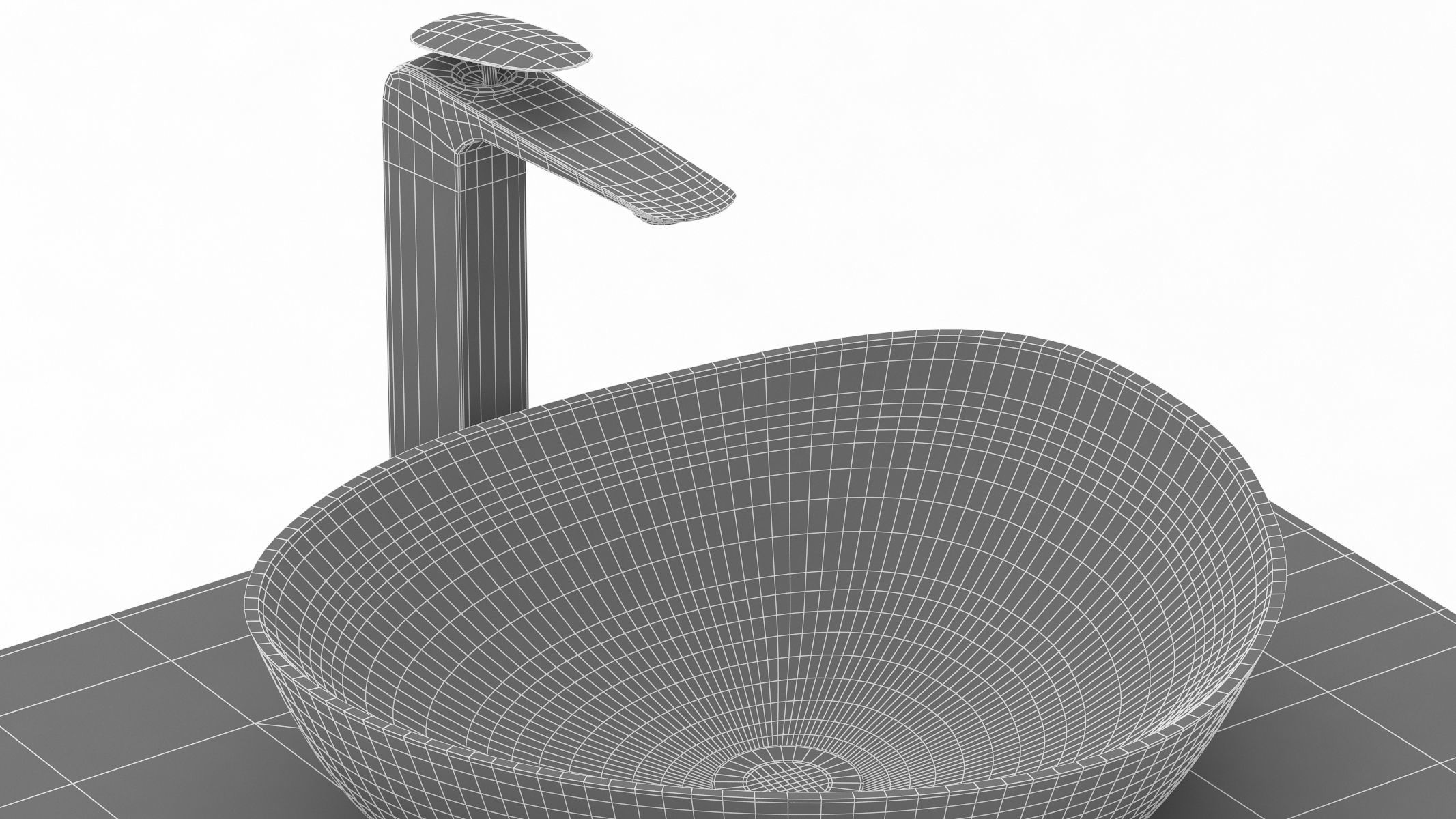 TOTO Kiwami Asymmetrical Vessel Lavatory 3D model_19