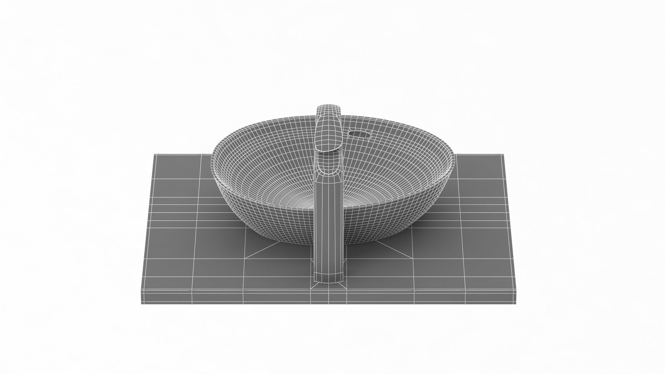 TOTO Kiwami Asymmetrical Vessel Lavatory 3D model_16