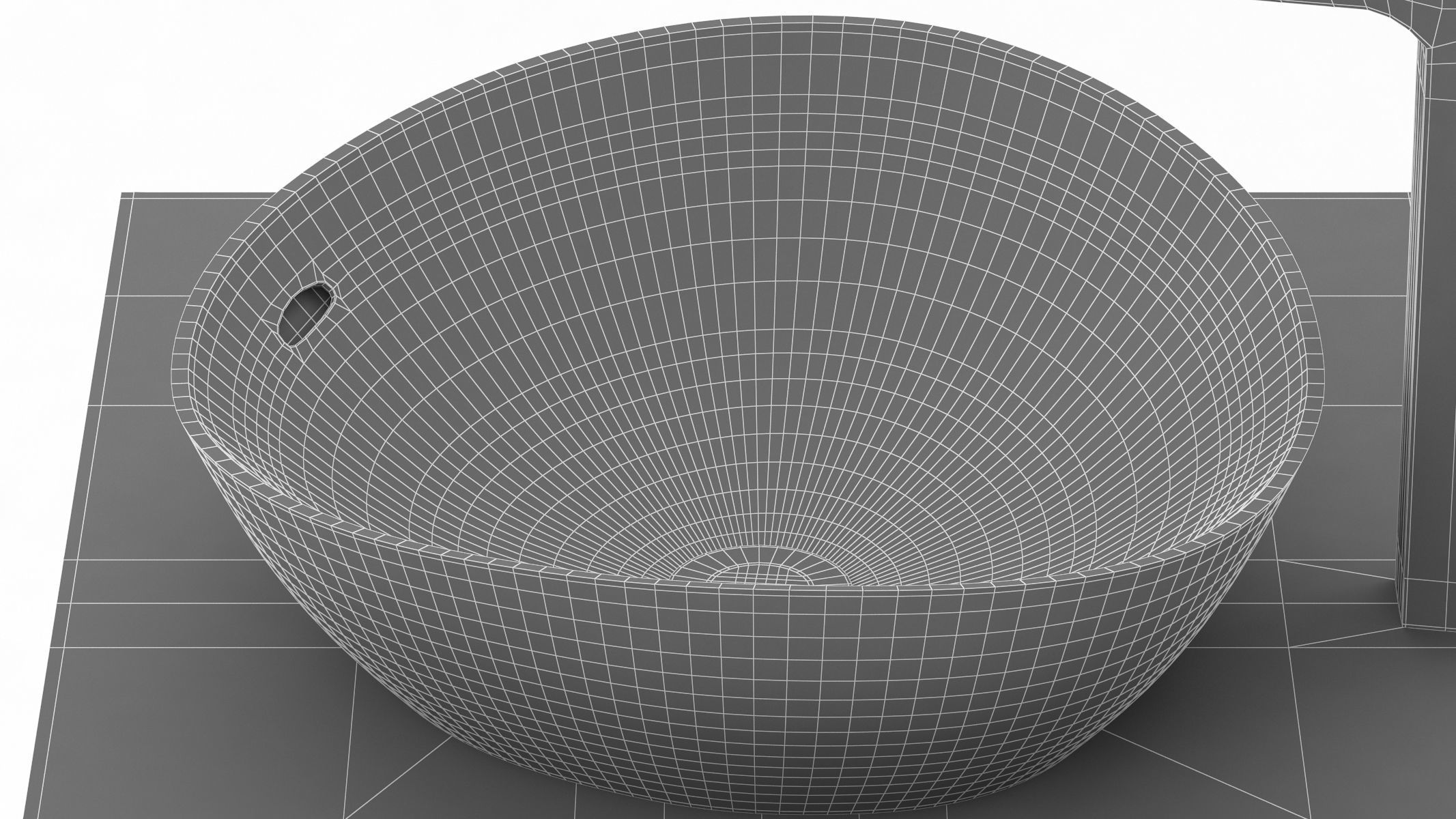 TOTO Kiwami Asymmetrical Vessel Lavatory 3D model_22