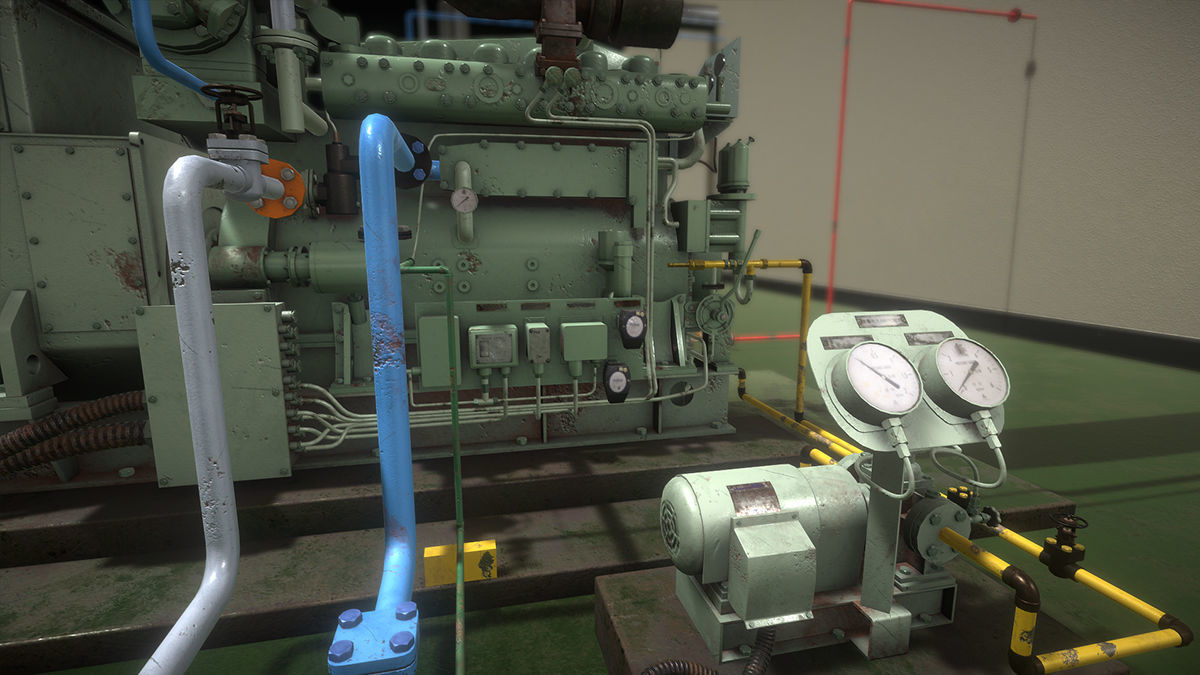 Diesel Generator Low-poly 3D model_6