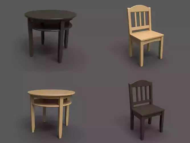 Kingsley Round Play Table and chair