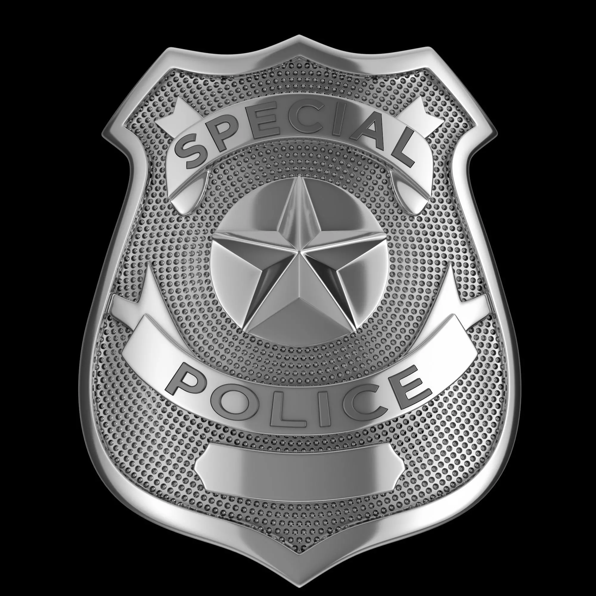 NYPD Police Badge 3D model_0
