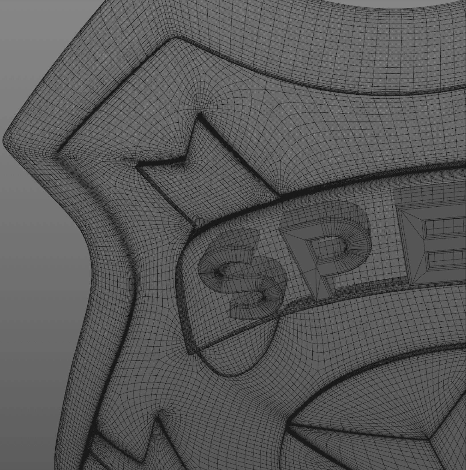 NYPD Police Badge 3D model_12