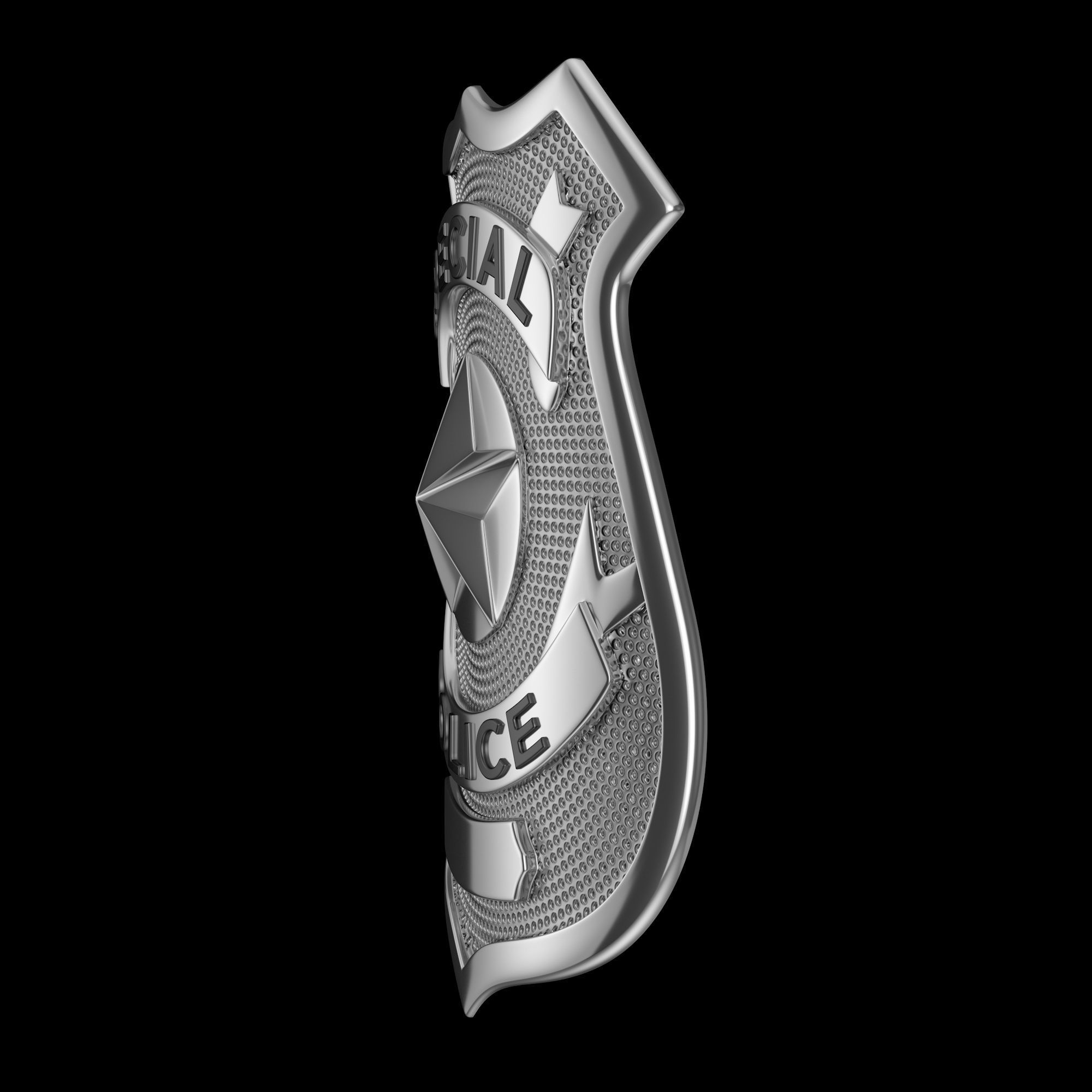 NYPD Police Badge 3D model_1