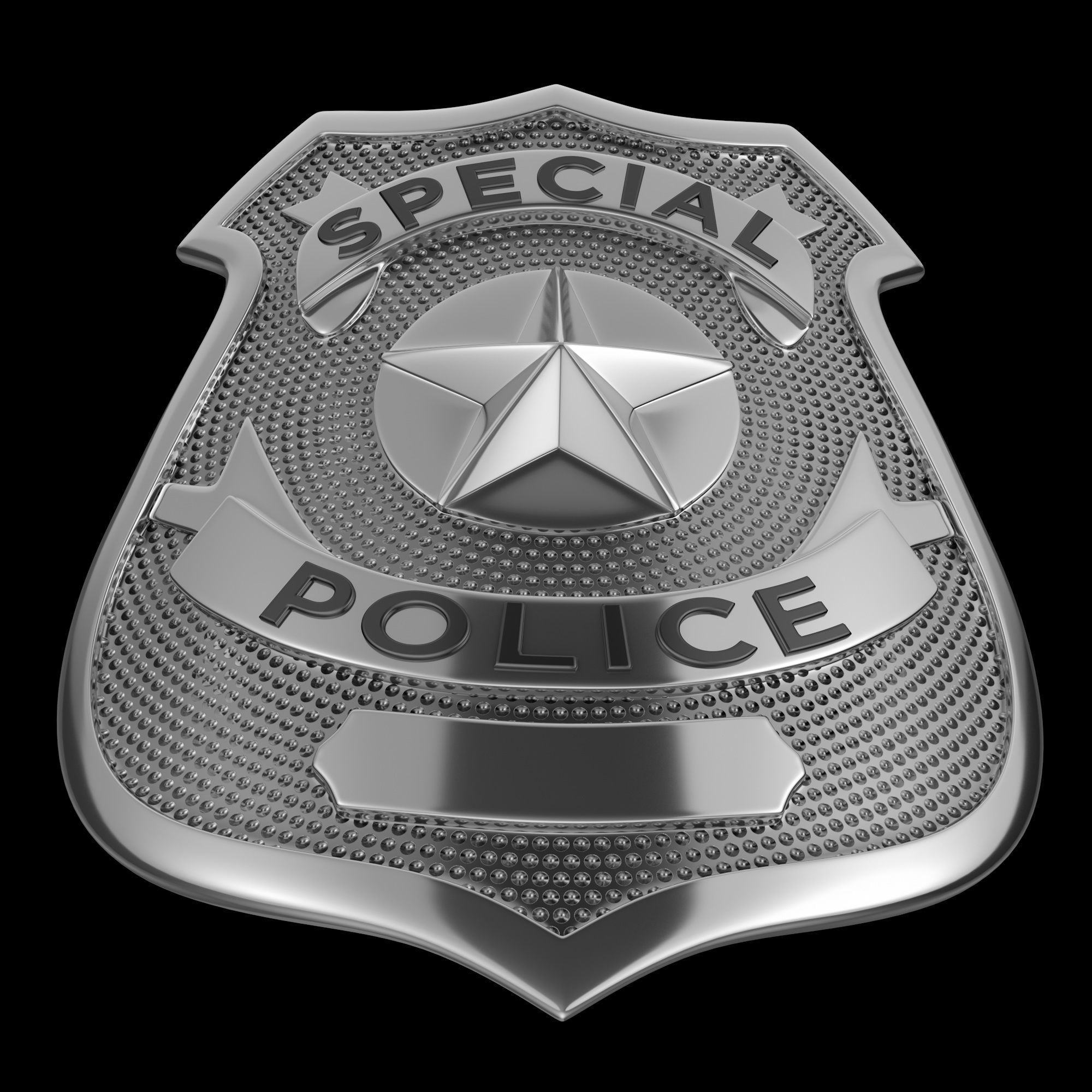 NYPD Police Badge 3D model_5