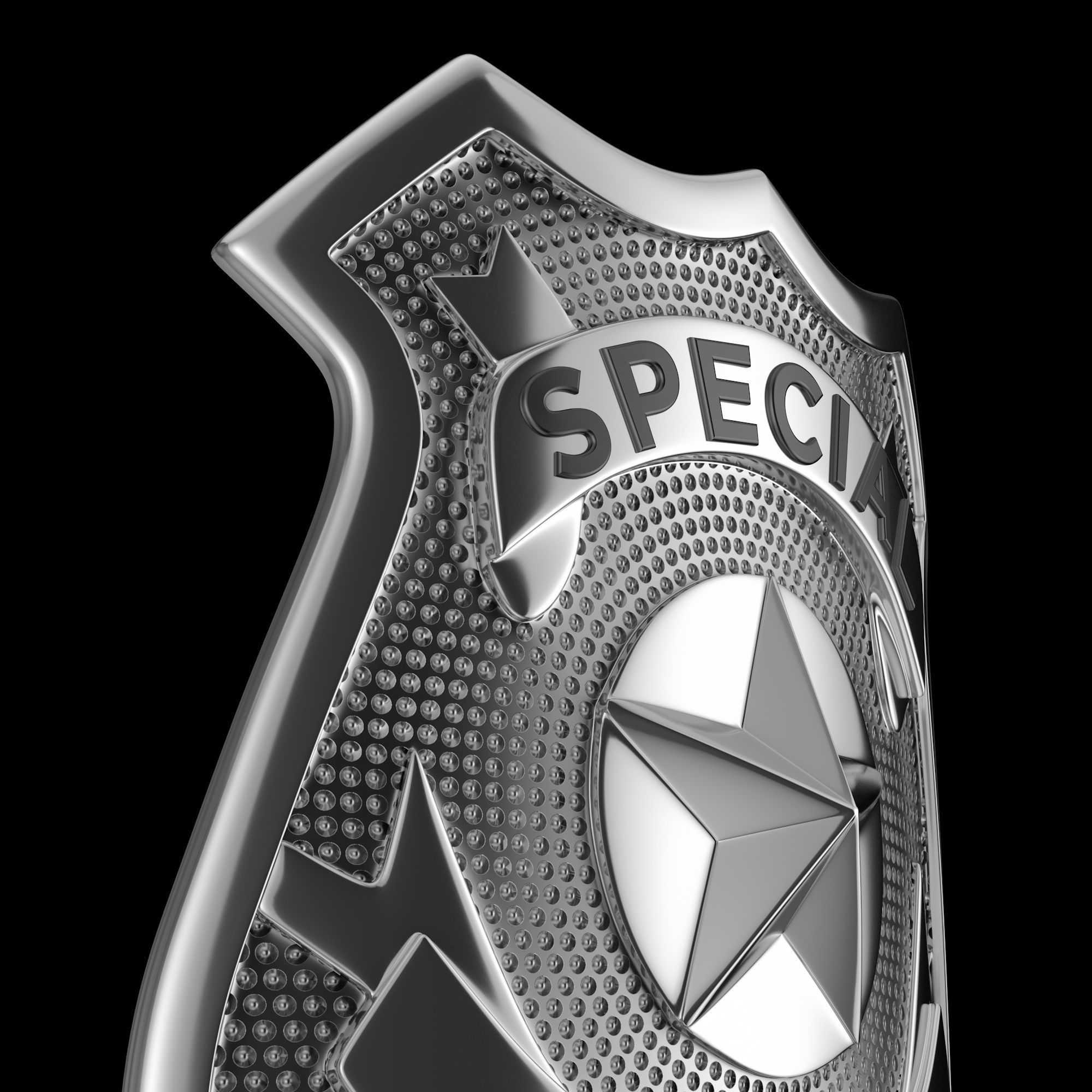 NYPD Police Badge 3D model_7