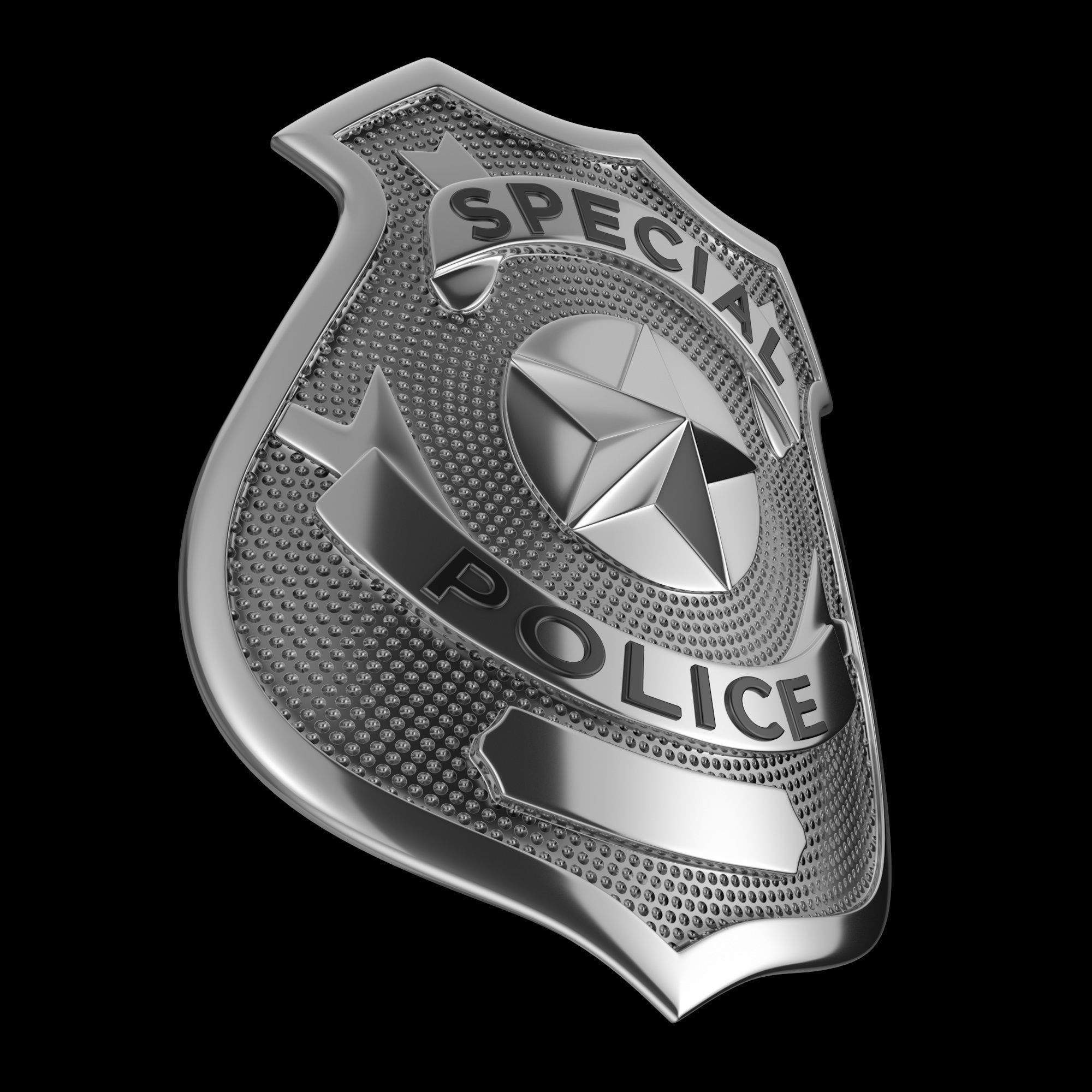 NYPD Police Badge 3D model_3