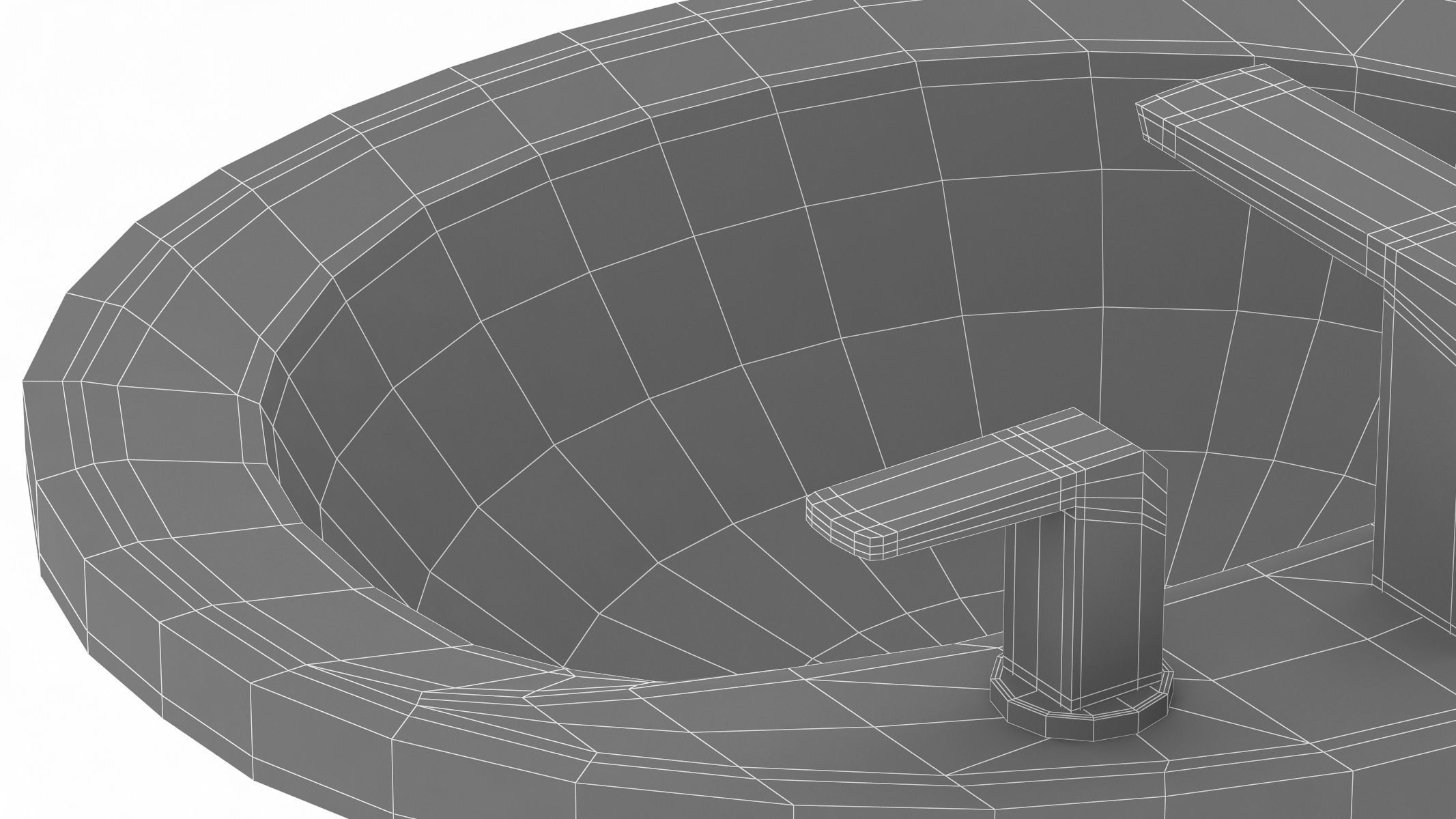 TOTO Self Rimming Oval Lavatory 3D model_23