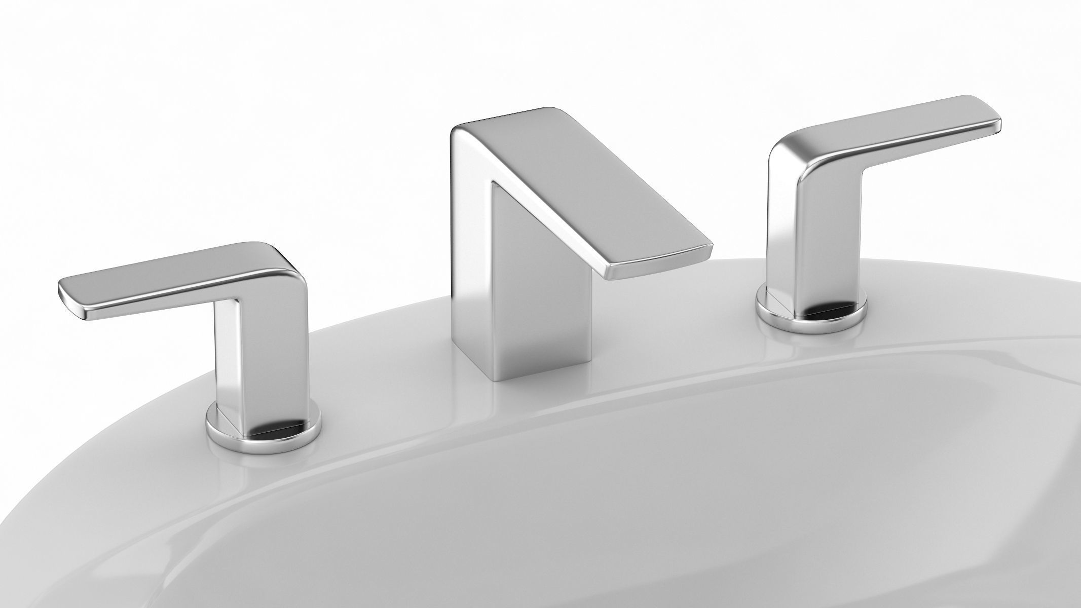 TOTO Self Rimming Oval Lavatory 3D model_10