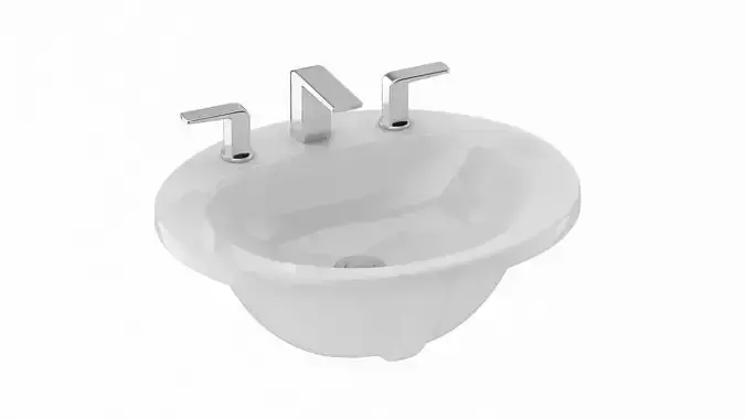 TOTO Self Rimming Oval Lavatory