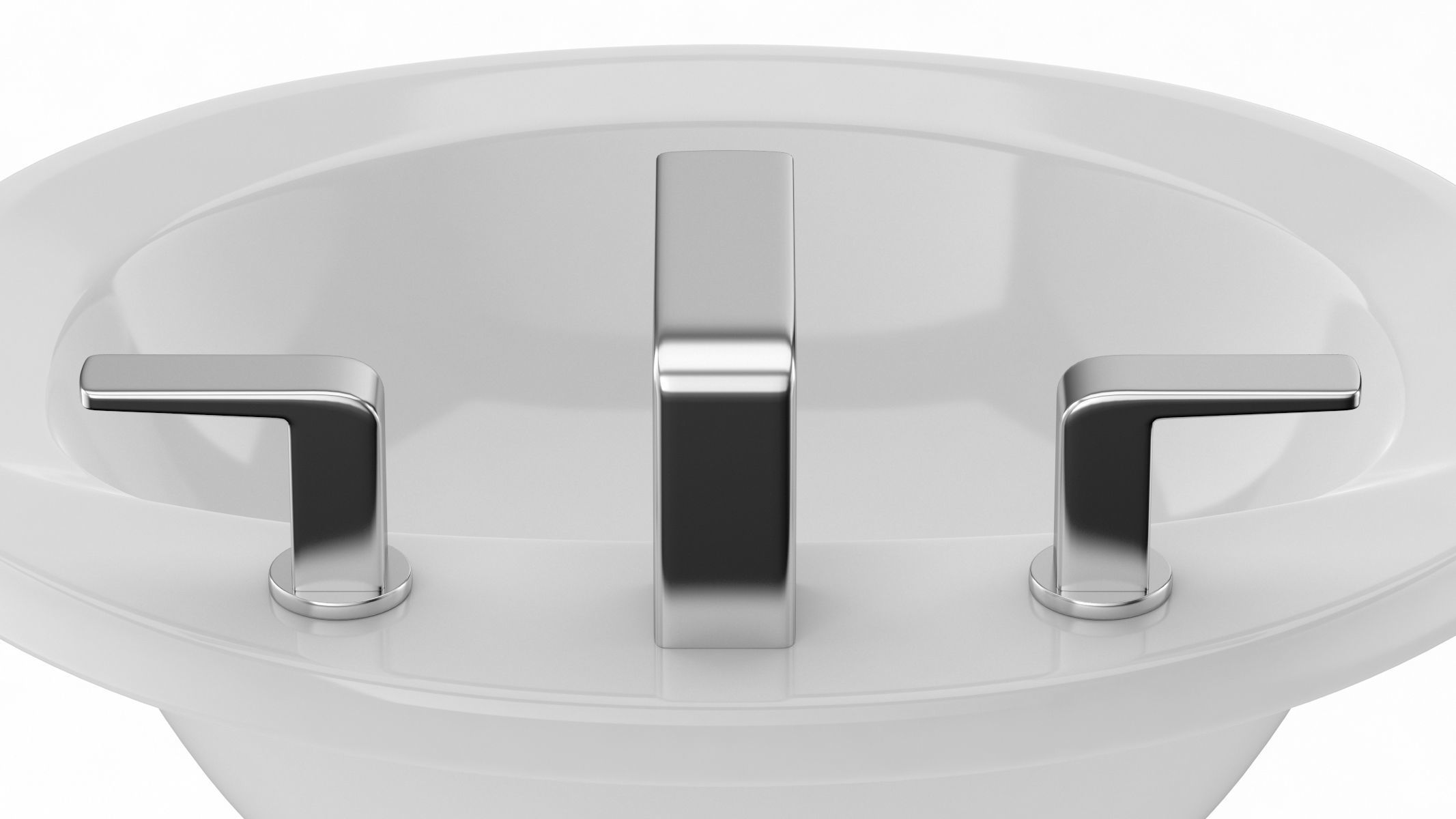 TOTO Self Rimming Oval Lavatory 3D model_12