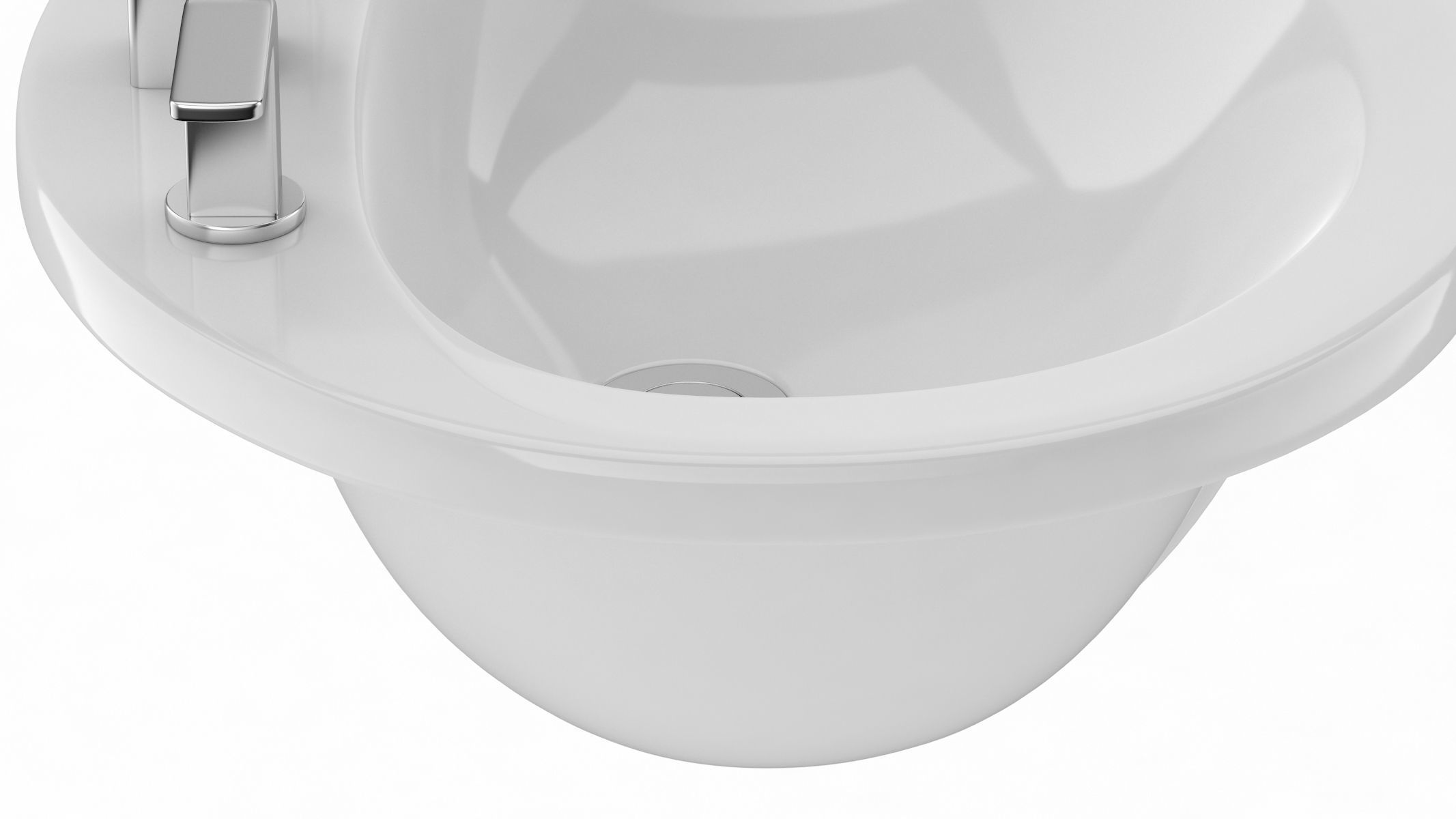 TOTO Self Rimming Oval Lavatory 3D model_11