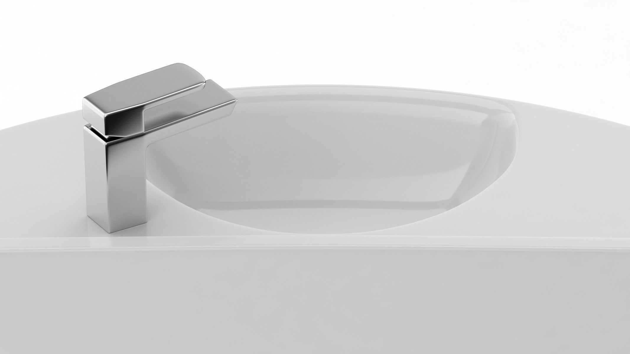 TOTO Wall Mount Lavatory 3D model_11