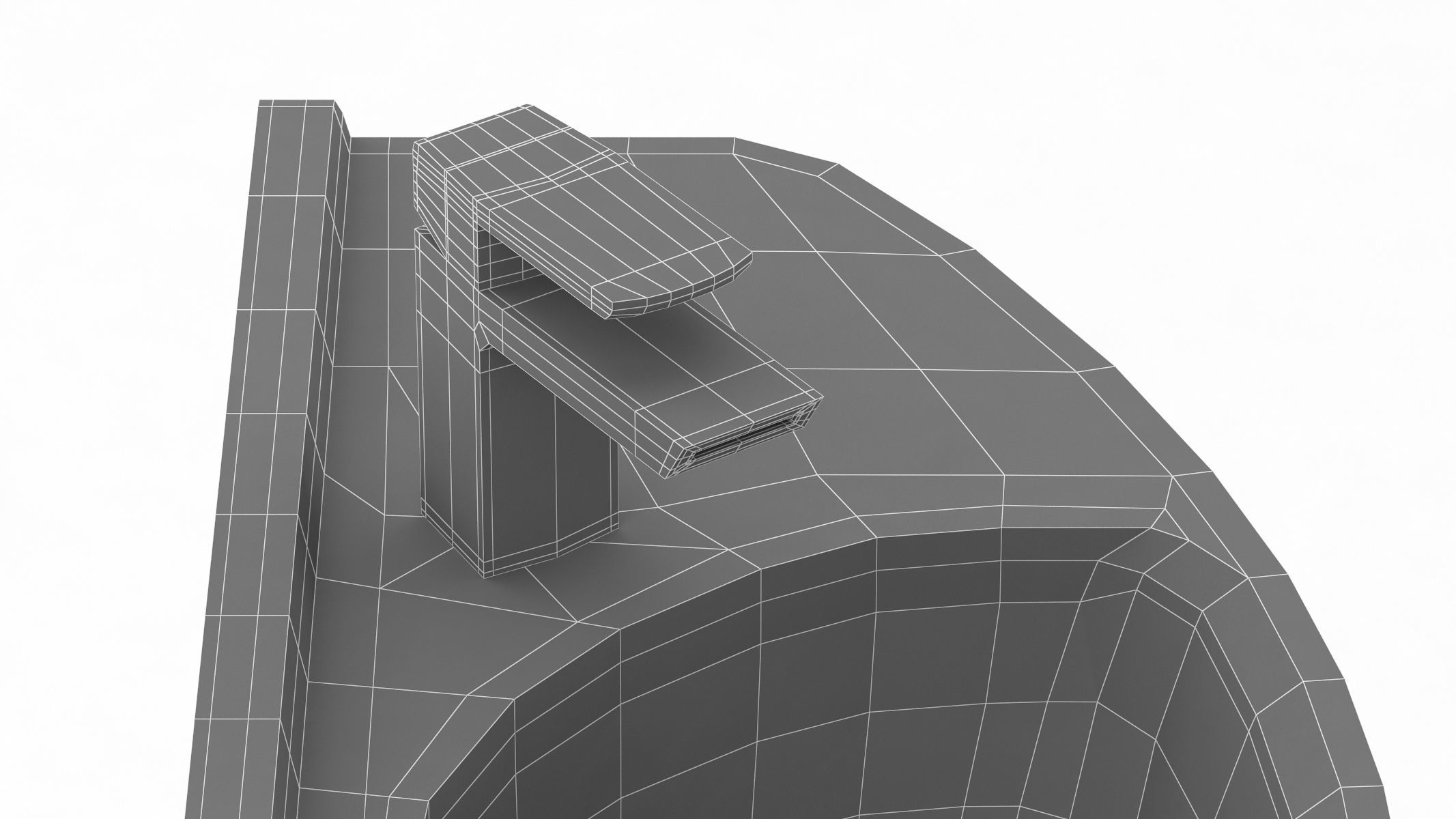 TOTO Wall Mount Lavatory 3D model_20