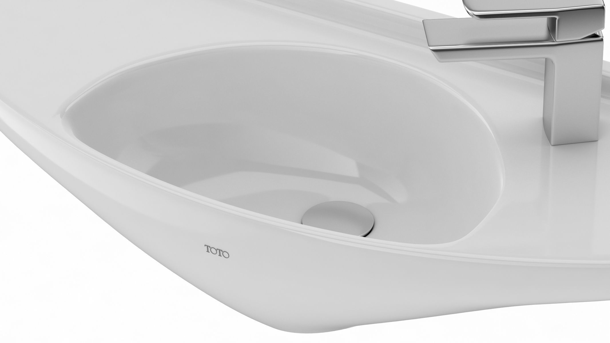 TOTO Wall Mount Lavatory 3D model_13