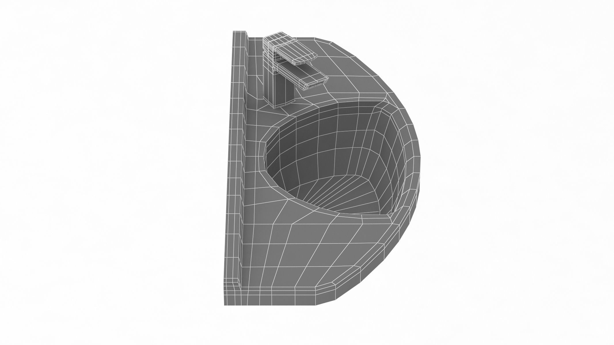 TOTO Wall Mount Lavatory 3D model_15