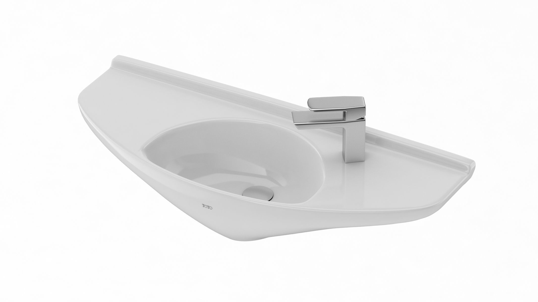 TOTO Wall Mount Lavatory 3D model_8