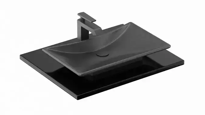 Waza Noir Cast Iron Lavatory 3D model