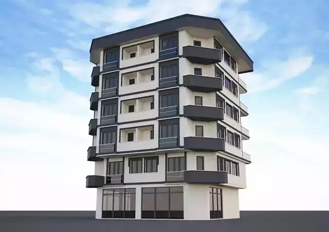 Ornate building 3d model 7