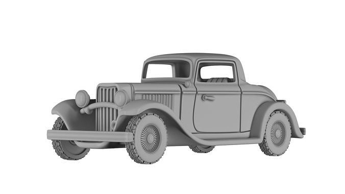 3D printable model of Ford 1932 3D print model