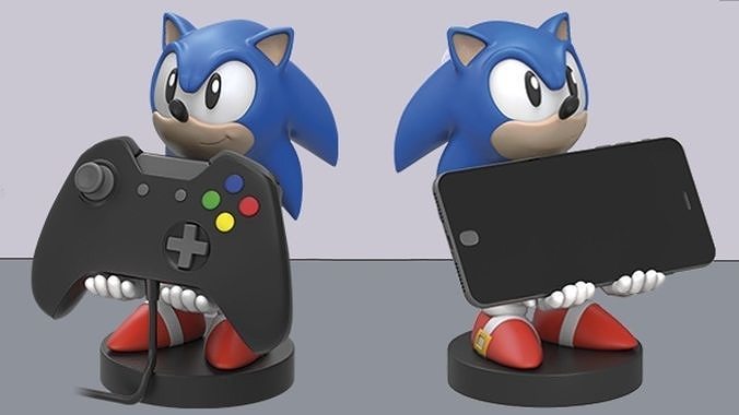 Sonic Controller and Smartphone Stand 3D print model