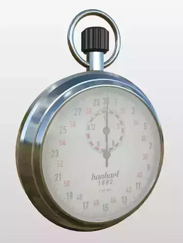 Stopwatch Hanhart  Low-poly 3D model