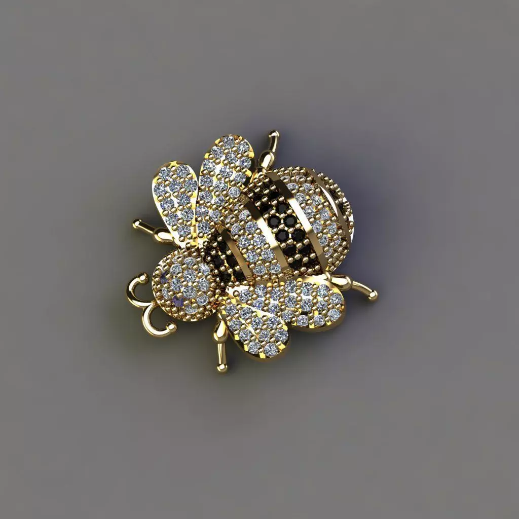 Bee - Pendant 3D print model_0