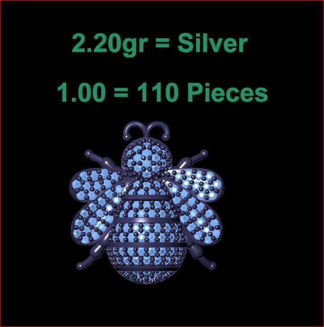 Bee - Pendant 3D print model_6