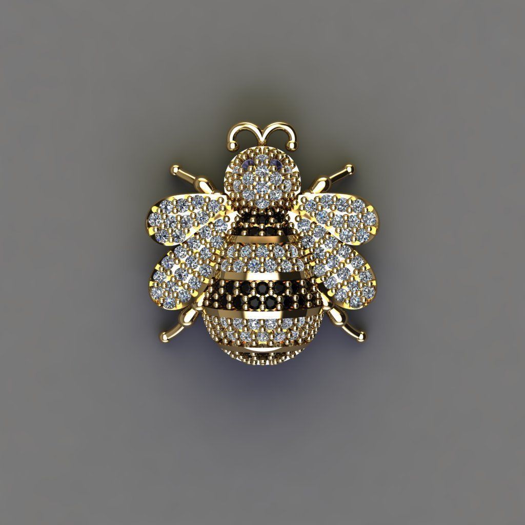 Bee - Pendant 3D print model_1