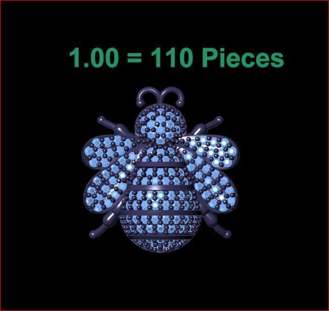 Bee - Pendant 3D print model_5