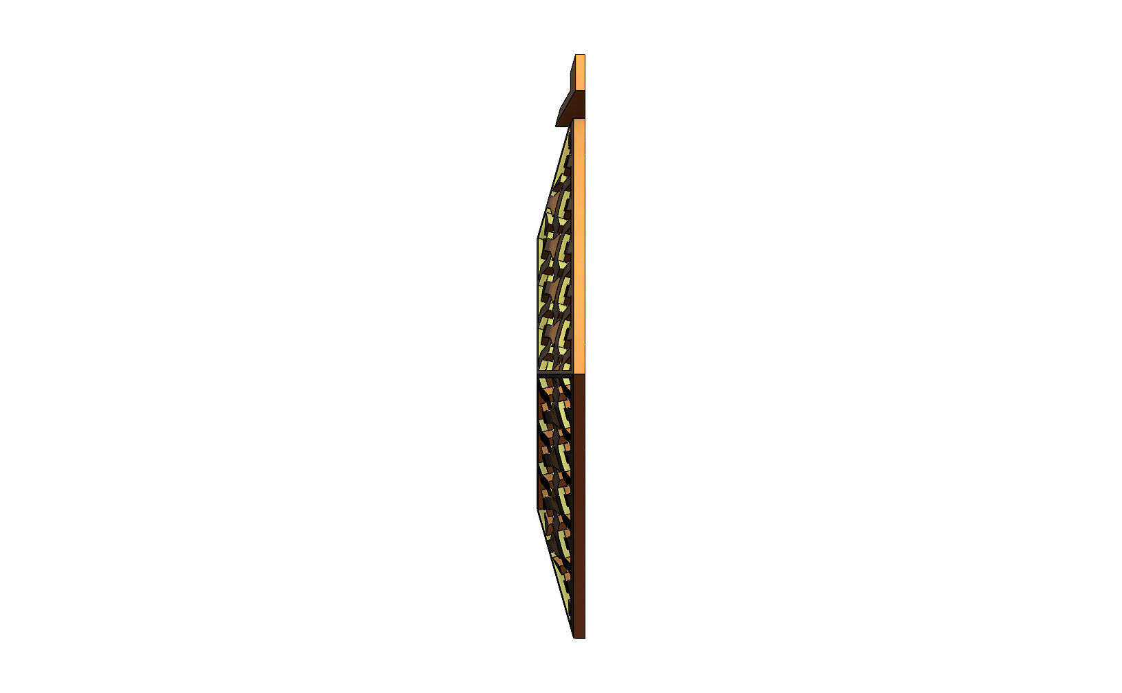 Moroccan beldi style moucharabieh pendant 3D print model_7